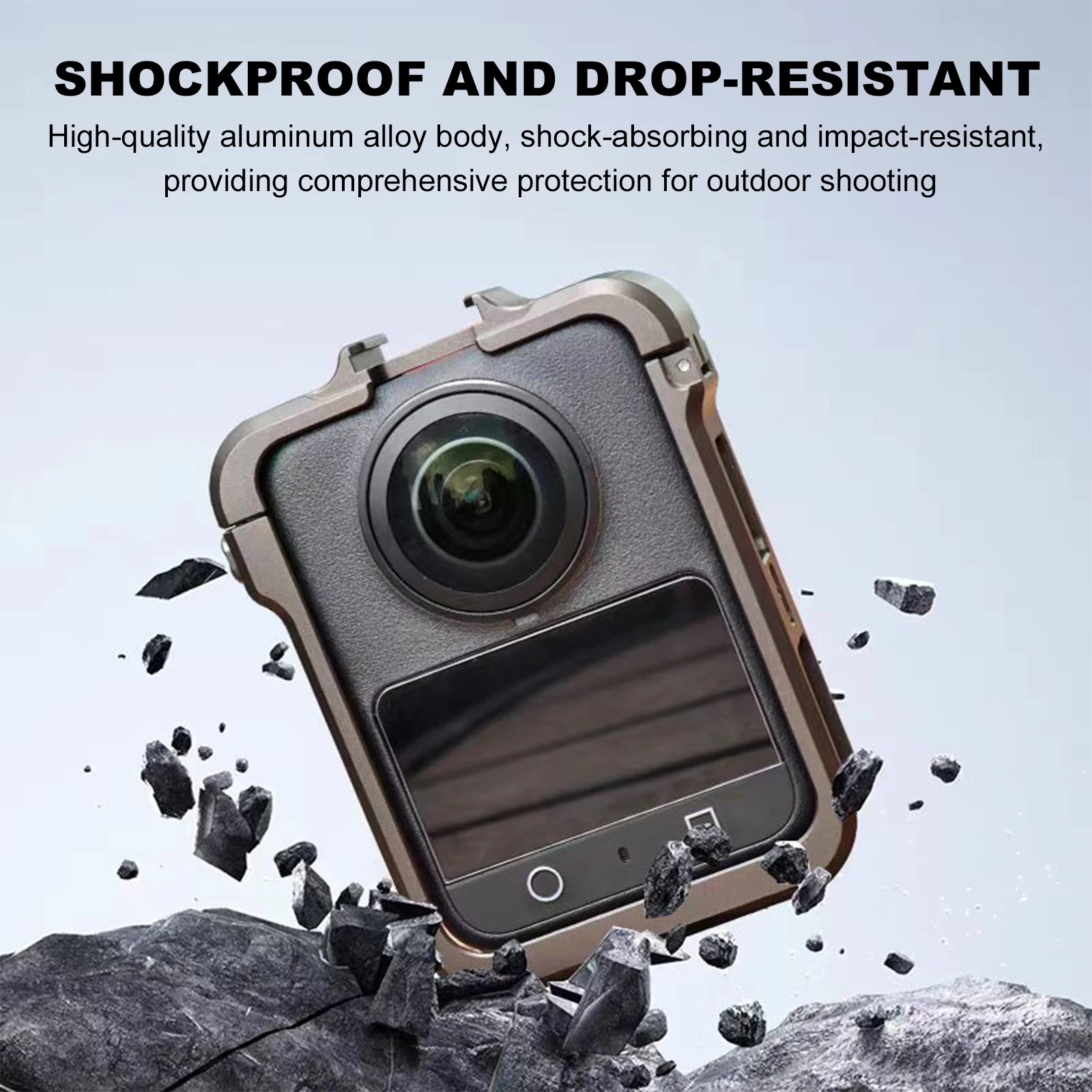 Per DJI OSMO 360 Gabbia per Conigli Telaio Anti-Caduta Telecamera Panoramica Proteggi Custodia Antiurto Fotocamera Gabbia per Conigli in Metallo Accessorio per Fotocamera