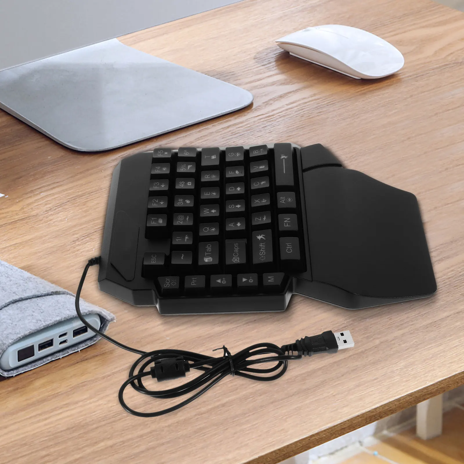 

Backlight Gaming Keyboard Heavy Duty Design Precision Control Easy Setup for Computer Game Players Home Office Dorm Use Reliable