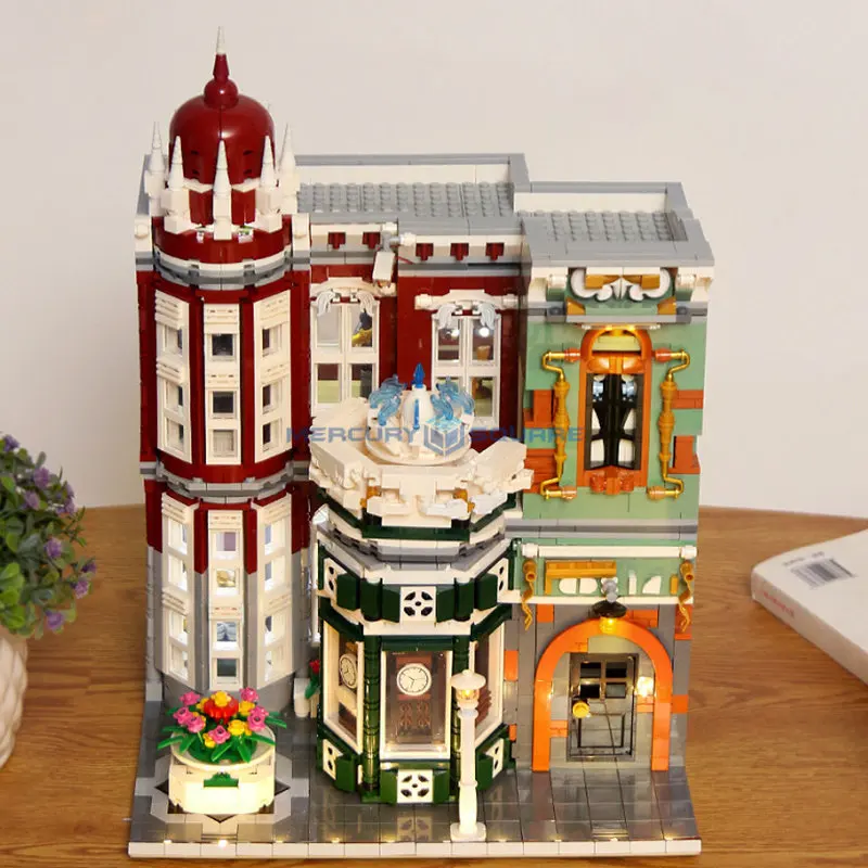 Antique Collection Shop MOC 16005 City Street View Model Building Curio Store Modular Architecture Blocks Bricks Toy Ideas Gift