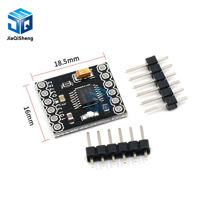 DRV8833 2 Channel DC Motor Driver Module Board 1.5A 3V-10V H-Bridge 4-Wire Step Motor Overcurrent Protection Step Motor Drive