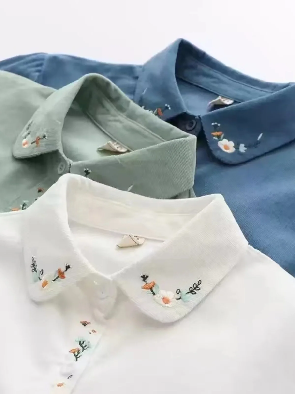 Ele المرأة طويلة Sve المطرزة irt ربيع الخريف قاعدة طبقة الكورية Sle Fre التصميم الفني عارضة Ne #3