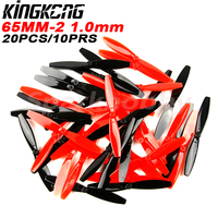 20PCS/10Pairs LDARC 65MM 2-Blade Propeller CW CCW 1.0mm Mounting Hole For 720 8520 Brush Coreless Motor RC Drones Quadcopter