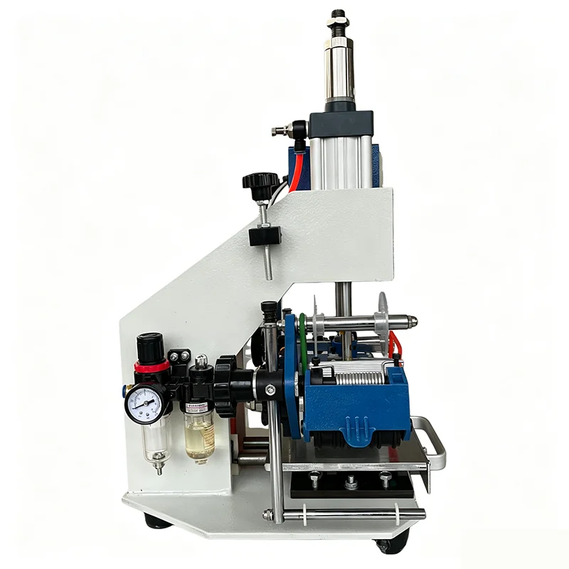 Small Pneumatic Hot Stamping Machine, Automatic, for Leather Logo Hot Printing, Wood Embossing & Branding