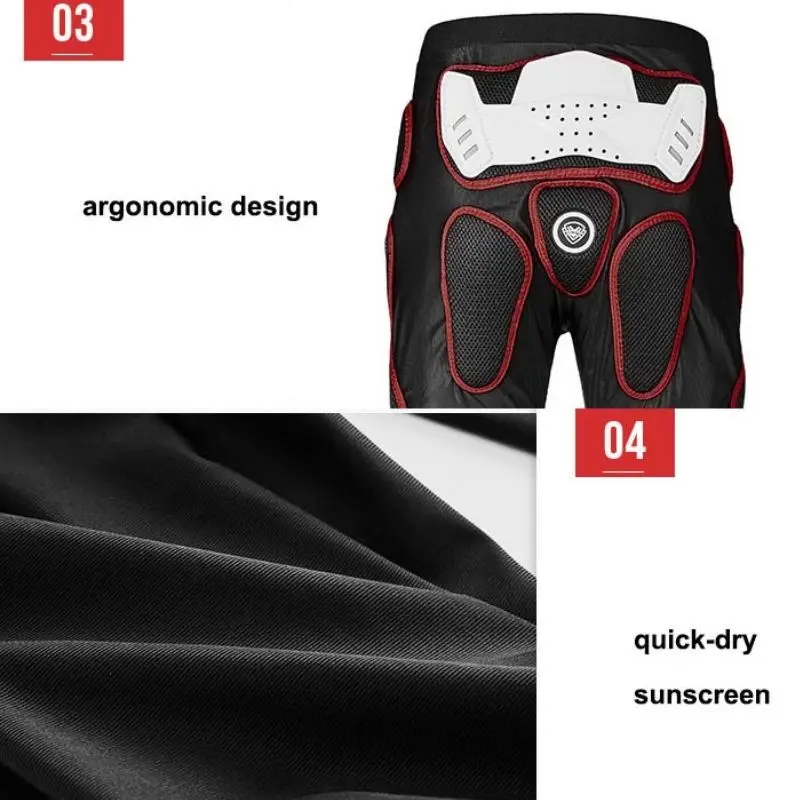 Sulaite Summer Breathable Motorcycle Armor Pants Men Women Motocross Impact Pants Riding Trousers Elastic Lycra Fabric