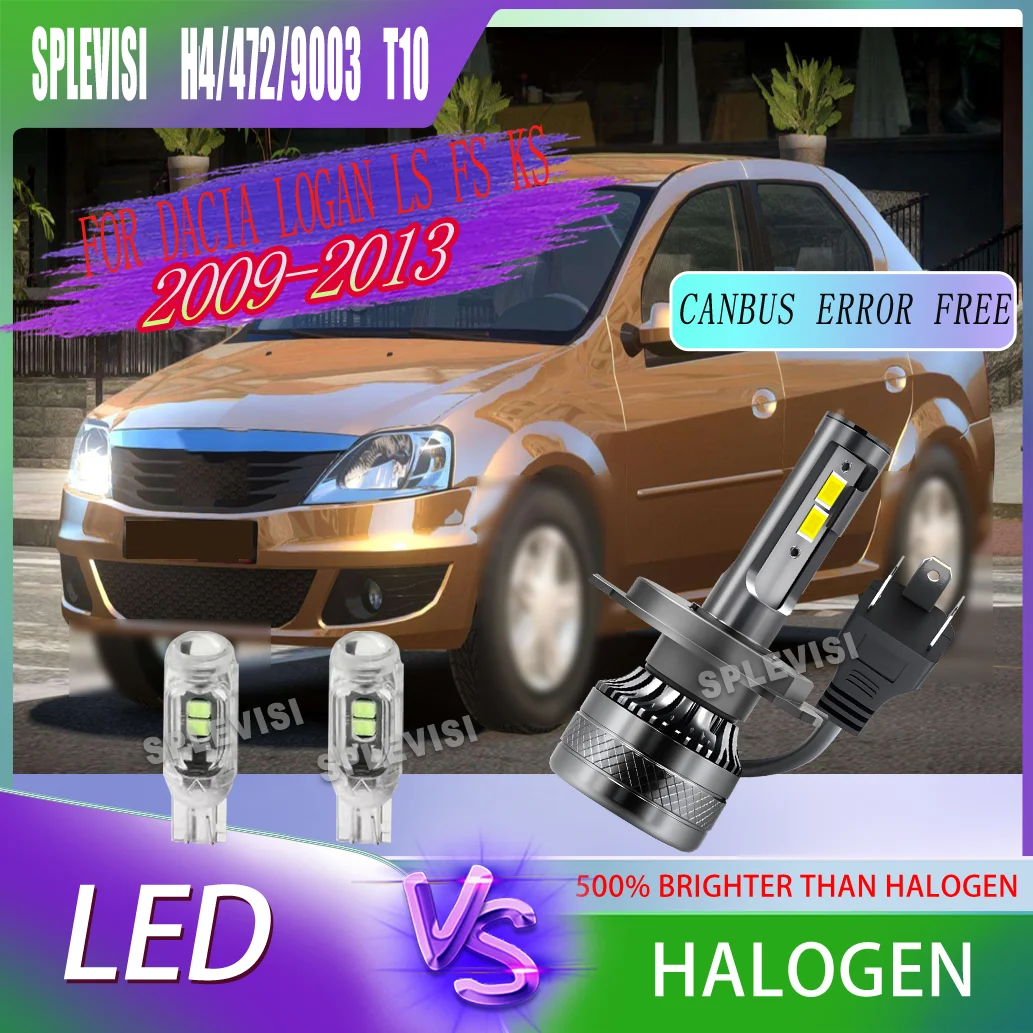 

stable performance Car Light Bulb H4 Experience 500% brighter than Halogen FOR Dacia Logan LS FS KS 2009 2010 2011 2012 2013