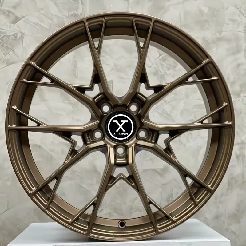 Hot Sale Polished Bronze Aluminum Alloy 5X108 5X112 5X114.3 5X120 Alloy Passenger Car Wheels for 4 pcs