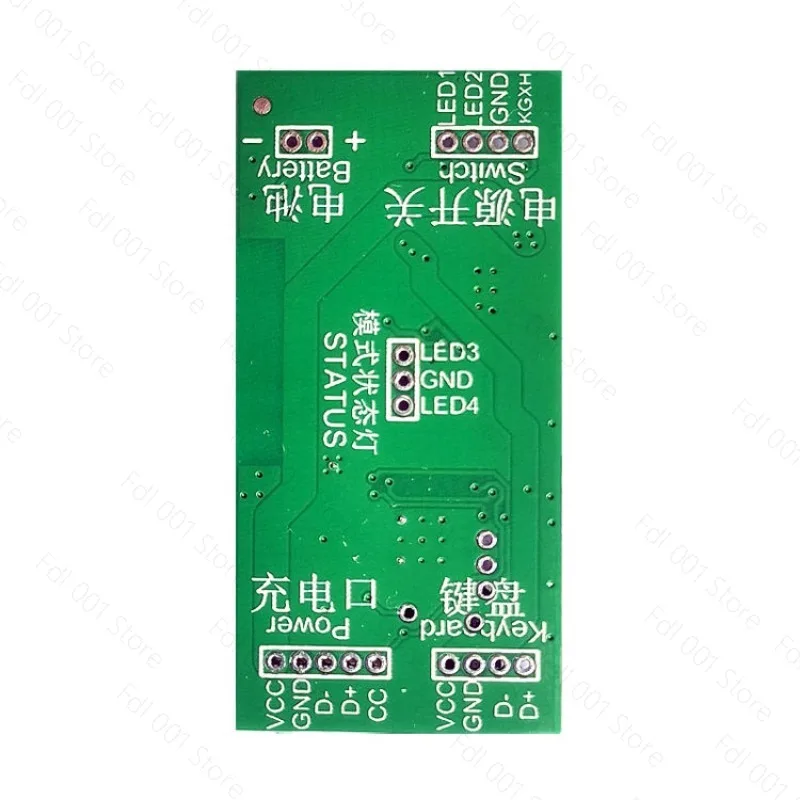 for Wired Mechanical Keyboard to Wireless Adapter, Bluetooth/2.4G/USB Tri-Mode DIY Module with Multi-Device Switching