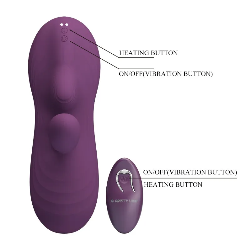 Riding-Style Cushion Vibrator Wholesale Clitoral G-spot Anal Stimulation with APP G Spot Vibrator for Intense Prettylove 300057W