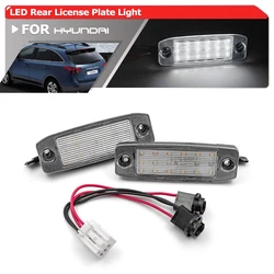 2PCs Error Free Full White Led License Plate Lights For Hyundai Veracruz ix55 2007 2008 2009 2010 2011 2012 2013 2014 2015