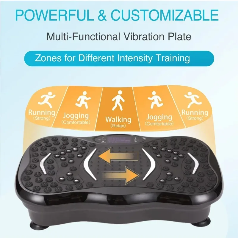 Vibrating Fat Shake,3D Vibration Plate Exercise Machine Power Fit Vibration Plate Crazy Fit Massage for Whole Body Slimming