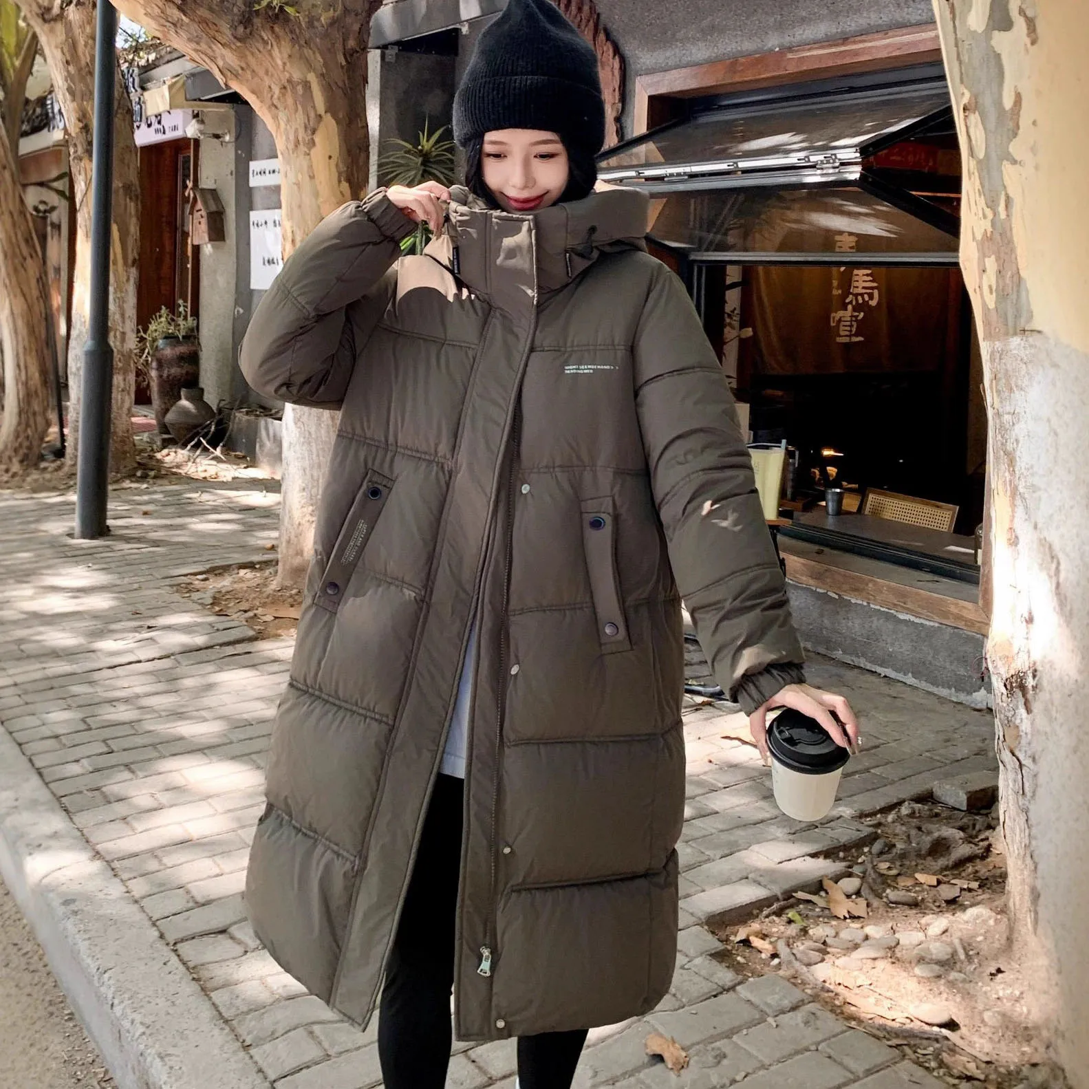 

Women Thicke Down Cotton Jacket Mid Long Parka 2025 Winter New Korean Warm Hooded Coat Female Windproof Parka Overcoat Outerwear