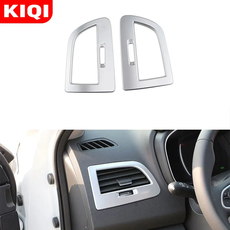 KIQI Car Interior Front Air Vent Conditioner Decorative Trim Cover Sticker for Renault Koleos Samsung QM6 2016-2020 Accessories