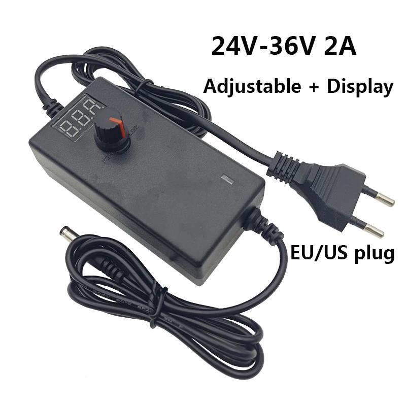 

Multi Voltage Power Supply With Display Adjustable 24v 26V 27v 28v 29v 30v 31V 32v 34v 36v 34.2 Volt Power Supply Adjustable 2A
