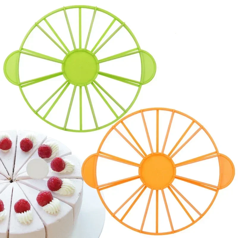 10/12 Slices Cake Equal Portion Cutter Round Bread Cake Mousse Divider Slice Marker Baking For Household Kitchen Utensils