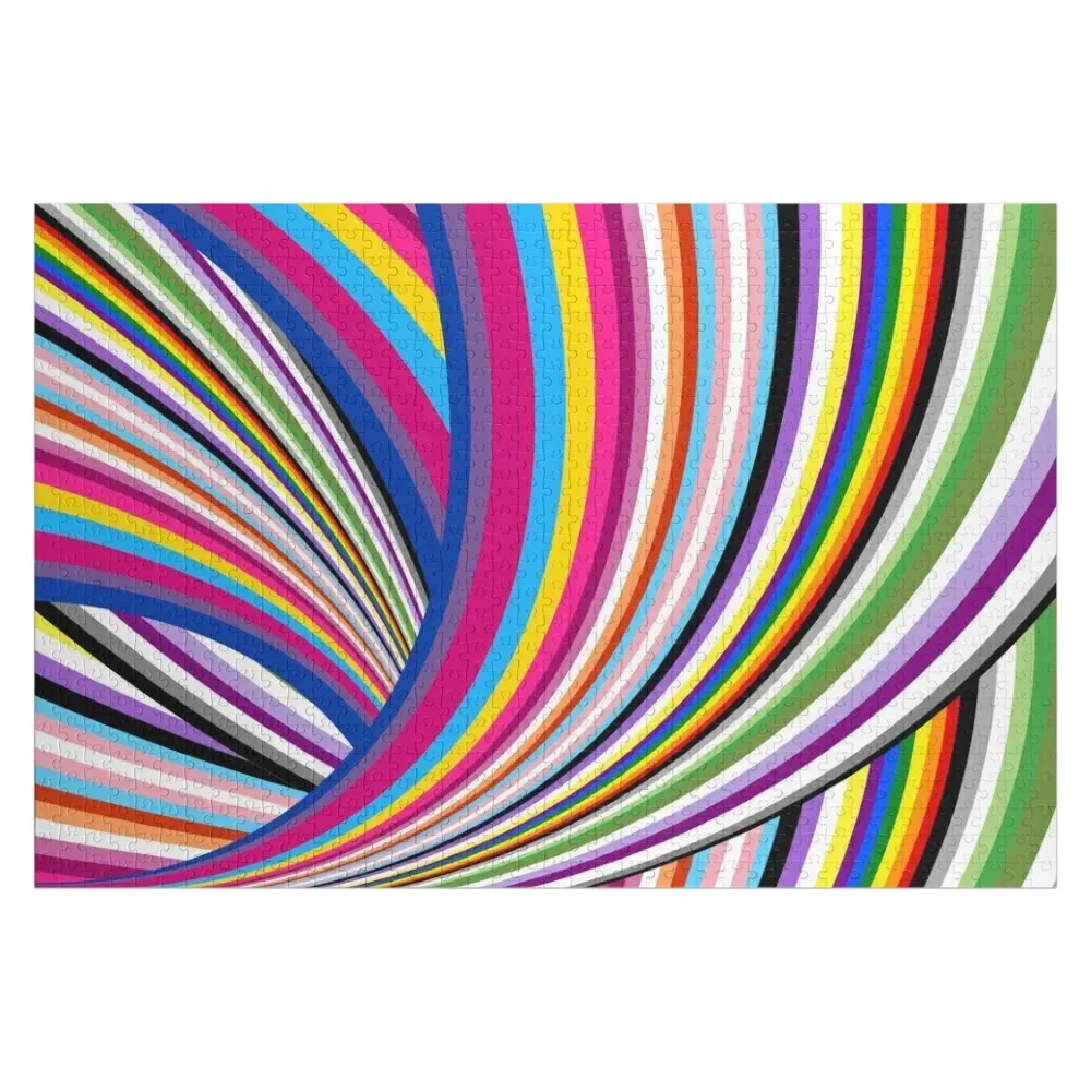 Pride flags Jigsaw Puzzle For Children Personalized Gifts Custom Wooden Name Wooden Animal Puzzle