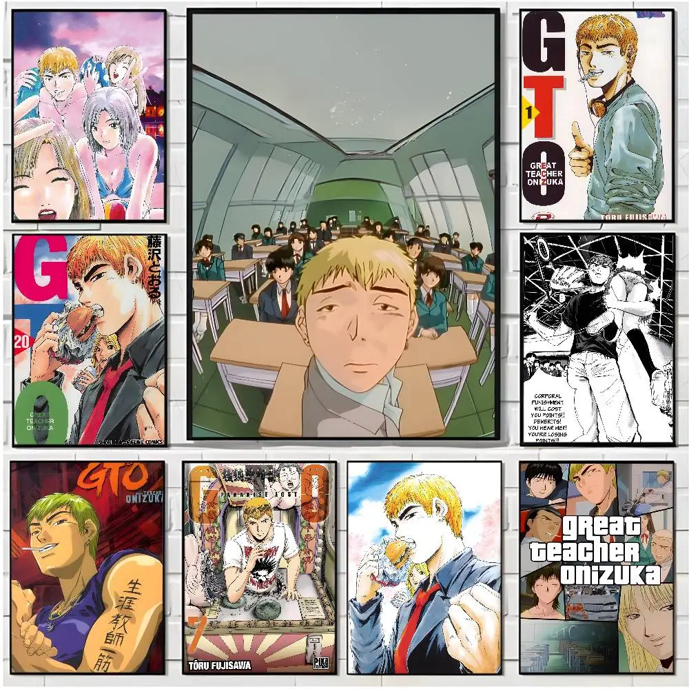 

Anime G-Great T-Teacher O-Onizuka Poster HD art poster for home living room bar office decoration sticky, waterproof
