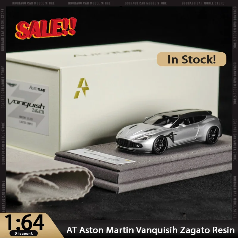 

New In Stock At Autotune Model 1:64 Aston Martin Vanquisih Zagato Resin Car Model Limited Diecast Ornaments Custom Toys Kid Gift