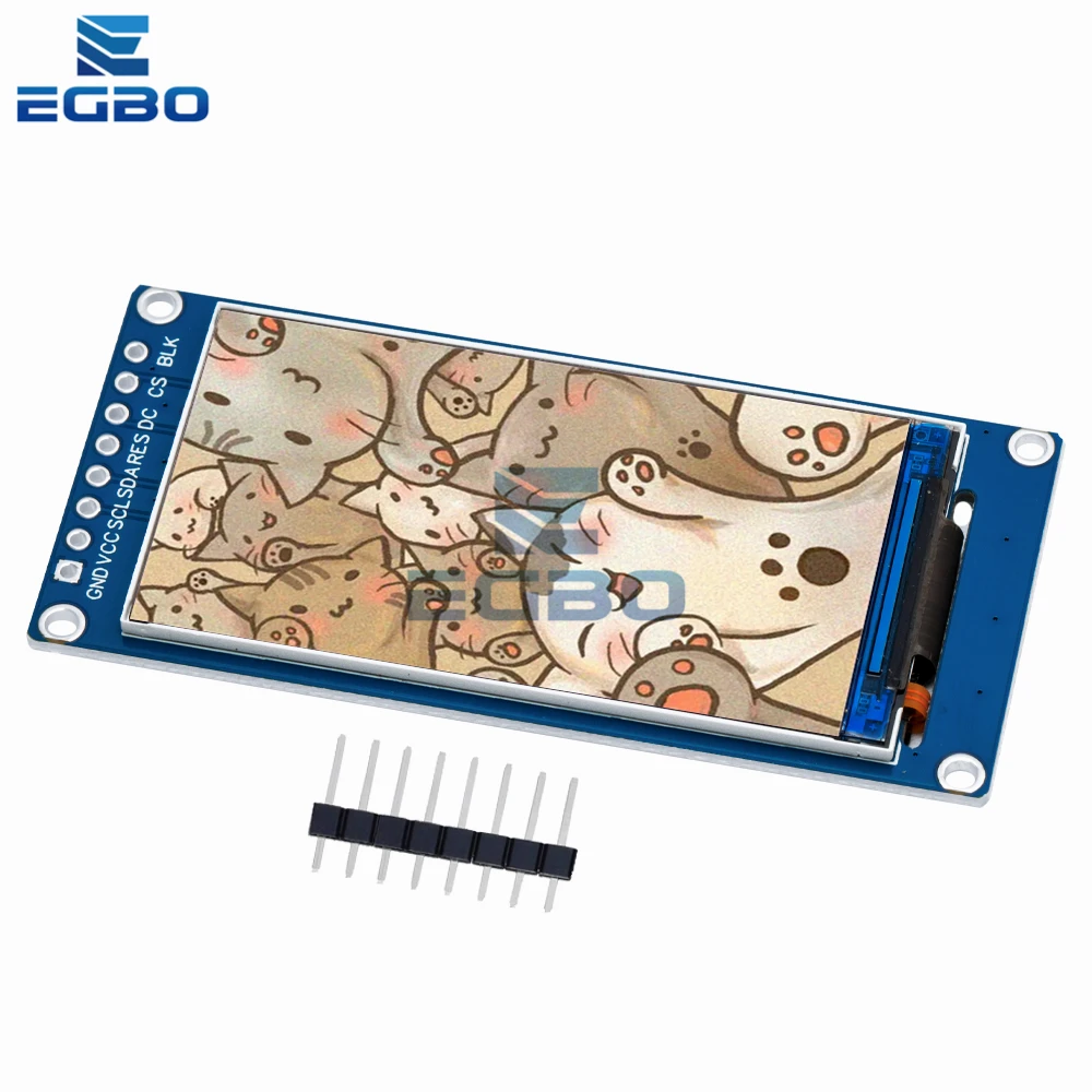 IPS 풀 앵글 TFT 디스플레이 스크린 LCD 스크린 컬러 디스플레이 모듈, 고화질 SPI 시리얼 포트, 1 개 ~ 10 개, 1.9 인치, 170x320