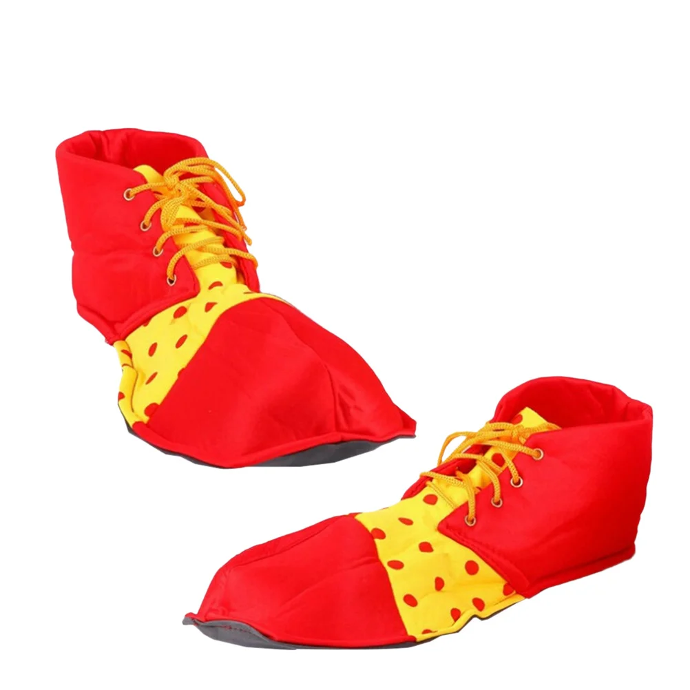 Clownschoenen voor dames heren rood Een paar leuke rekwisieten met circusthema en verstelbare pasvorm Ideaal voor Halloween Carnaval Kerstfeest