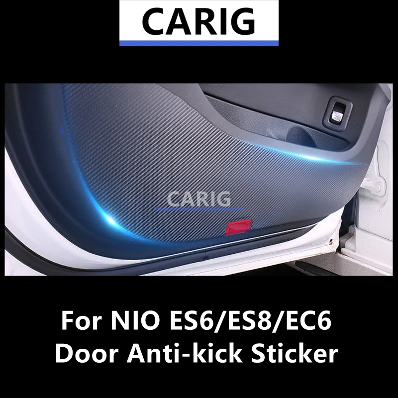 

For NIO ES6/ES8/EC6 Door Anti-kick Sticker Modified Carbon Fiber Pattern Interior Car Film Accessories Modification