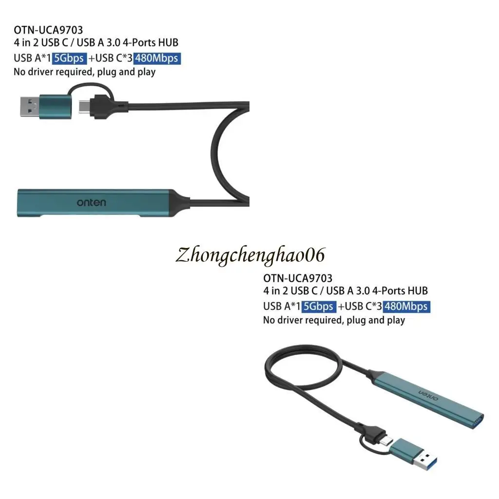 

USB C -Hub, Hub Data Aluminum сплаво