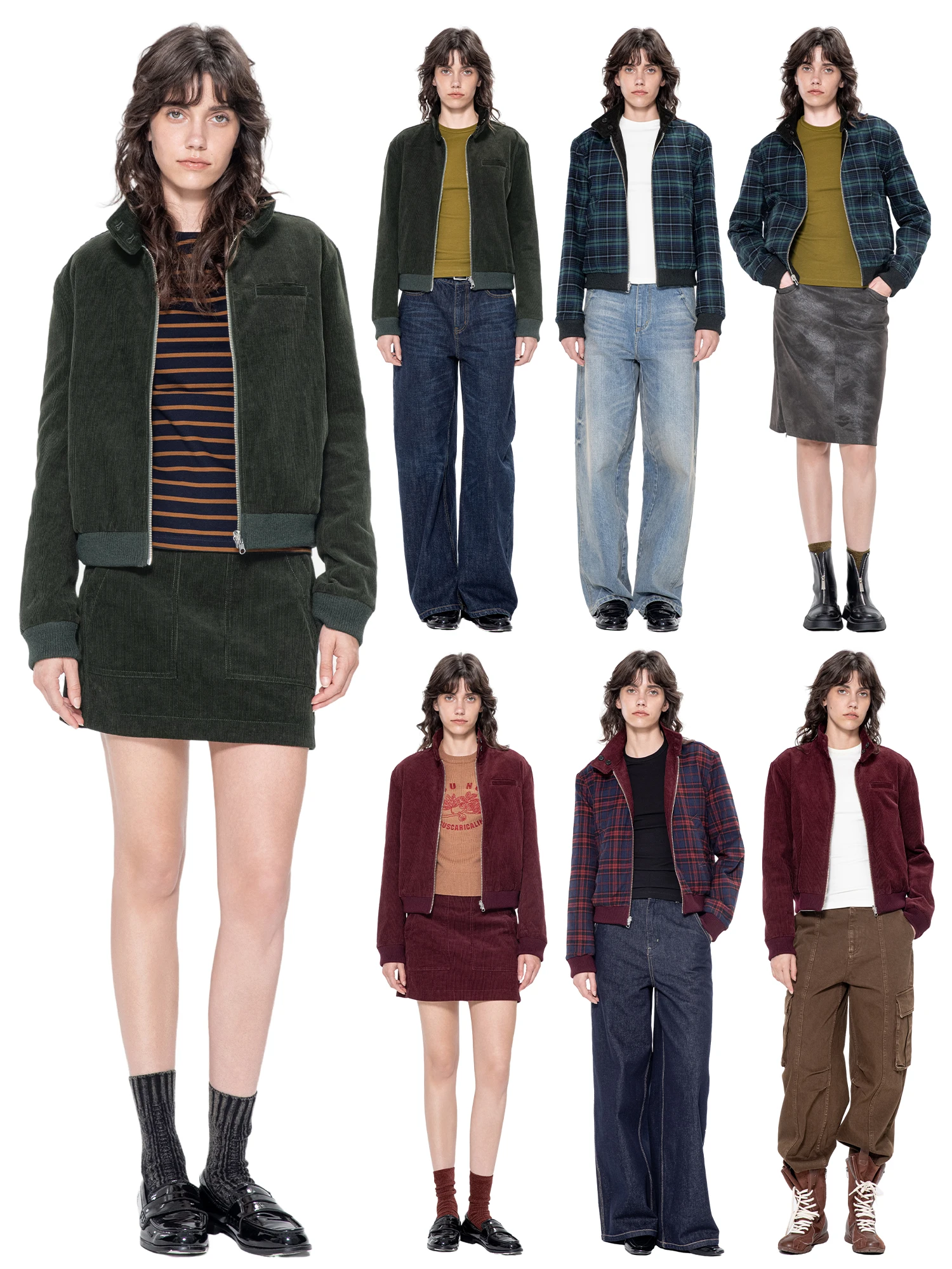 

TROU NOIR Bla Hole 2025 Autumn Winter Corduroy Double-Sided Wear Jaet Women Beautiful eat Looking Retro Sle Coat