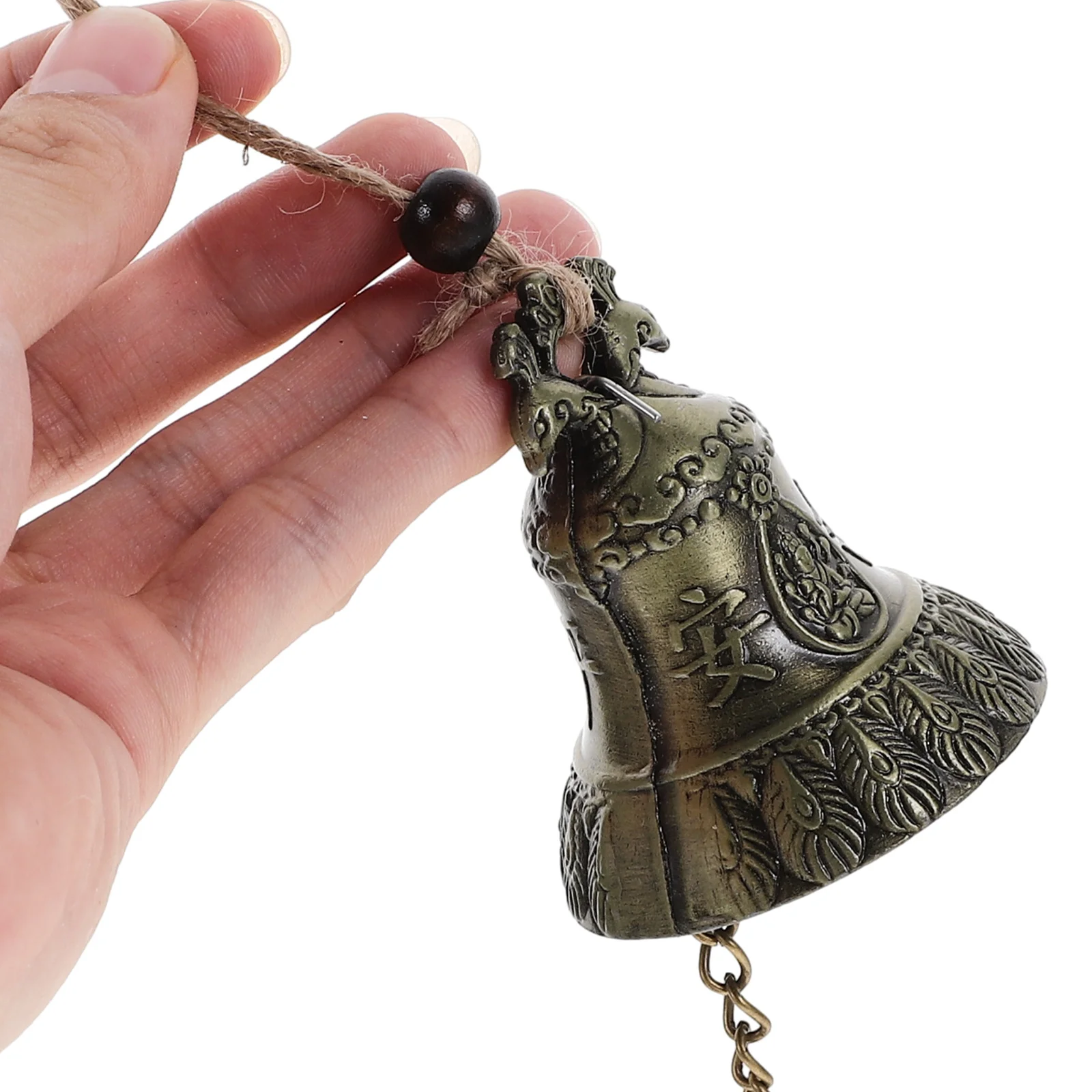 

2Pcs Wind Chime Hanging Bell Decorative Metal Alloy Retro Design Garden Outdoor Indoor Decoration Delicate Vintage Bell Chime