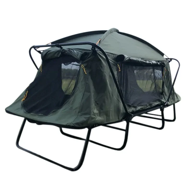 

Outdoor indoor camping bed with tent for 1 person portable folding