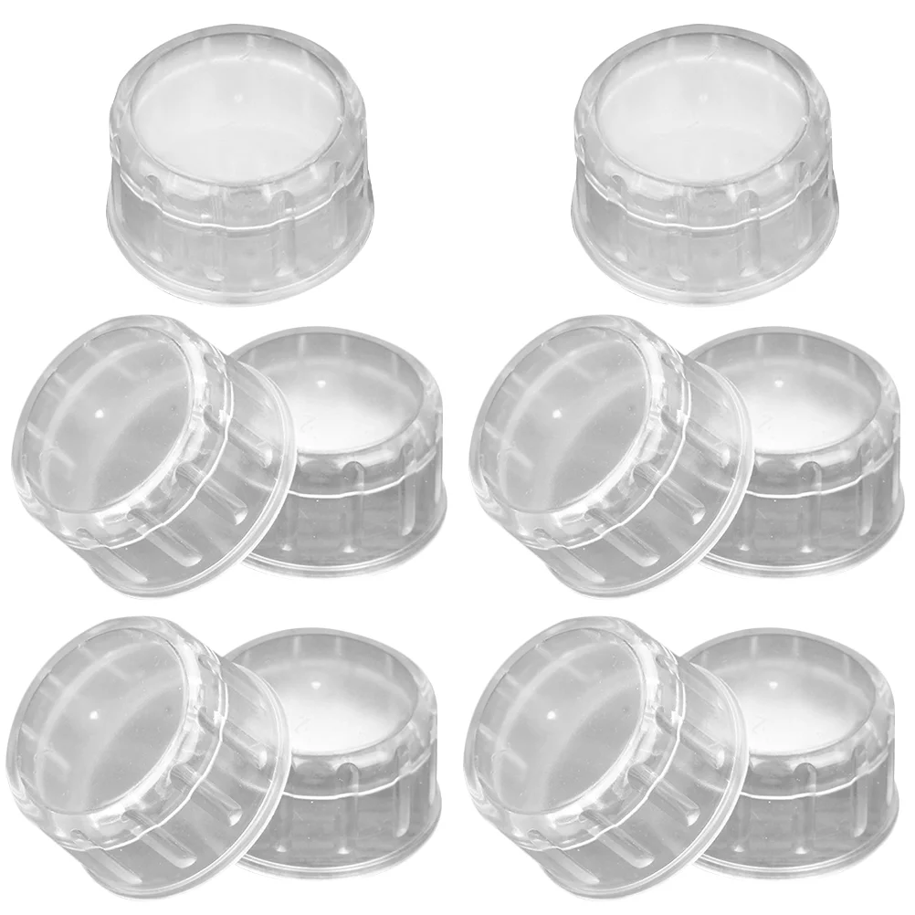 10 Pcs Clear Shaker Lid Press Cup Lids Glasses Cocktail Covers Multipurpose Juice Milkshake