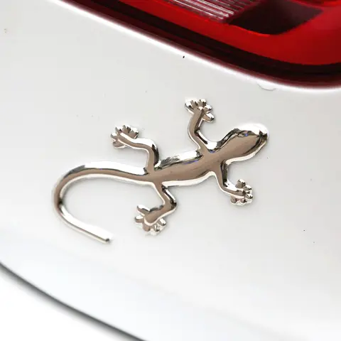 1/2 pçs gecko lagarto adesivo de carro motocicleta 3d adesivo decalque à prova dwaterproof água adesivos reflexivos estilo do carro acessórios do carro adesivos