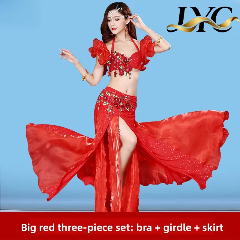 Nouveau printemps été danse indienne danse du ventre soutien-gorge perlé scène Performance Costume ensemble pour femmes adultes