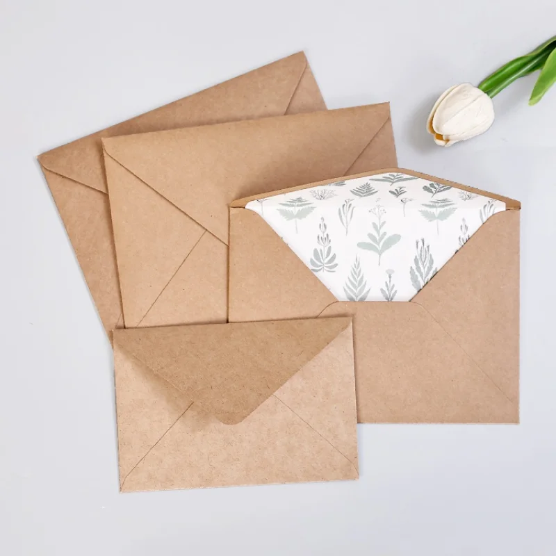 Customized product、paper envelop packaging manufacture custom Design Kraft Paper Envelope For Packaging