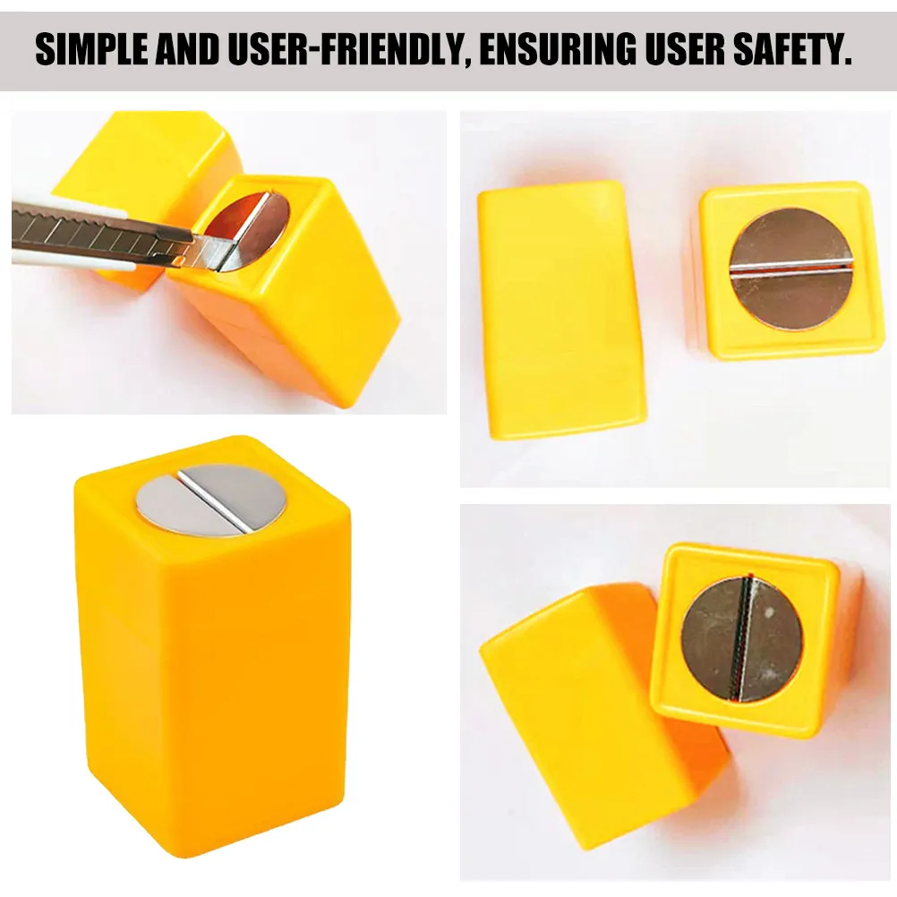 

2Pcs Small Blade Storage Container Tough Waste Blades Box for Long Term Use Convenient Disassembly Multipurpose Broken Blades