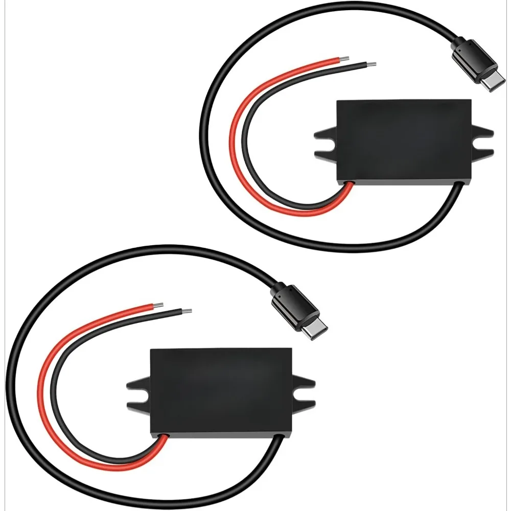 

DC 12V/24V To 5V 3A USB Buck Converter Type-C Output Charging Module Waterproof Buck Power Adapter Compatible With Cell Phones