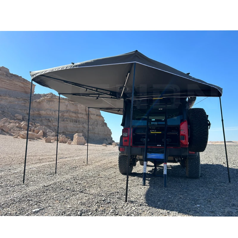 4WD Outdoor Camping 270 Degree Awning 4x4 Vehicle Car Side Awning 270 Degree Waterproof Foxwing 270 Awning Free Standing