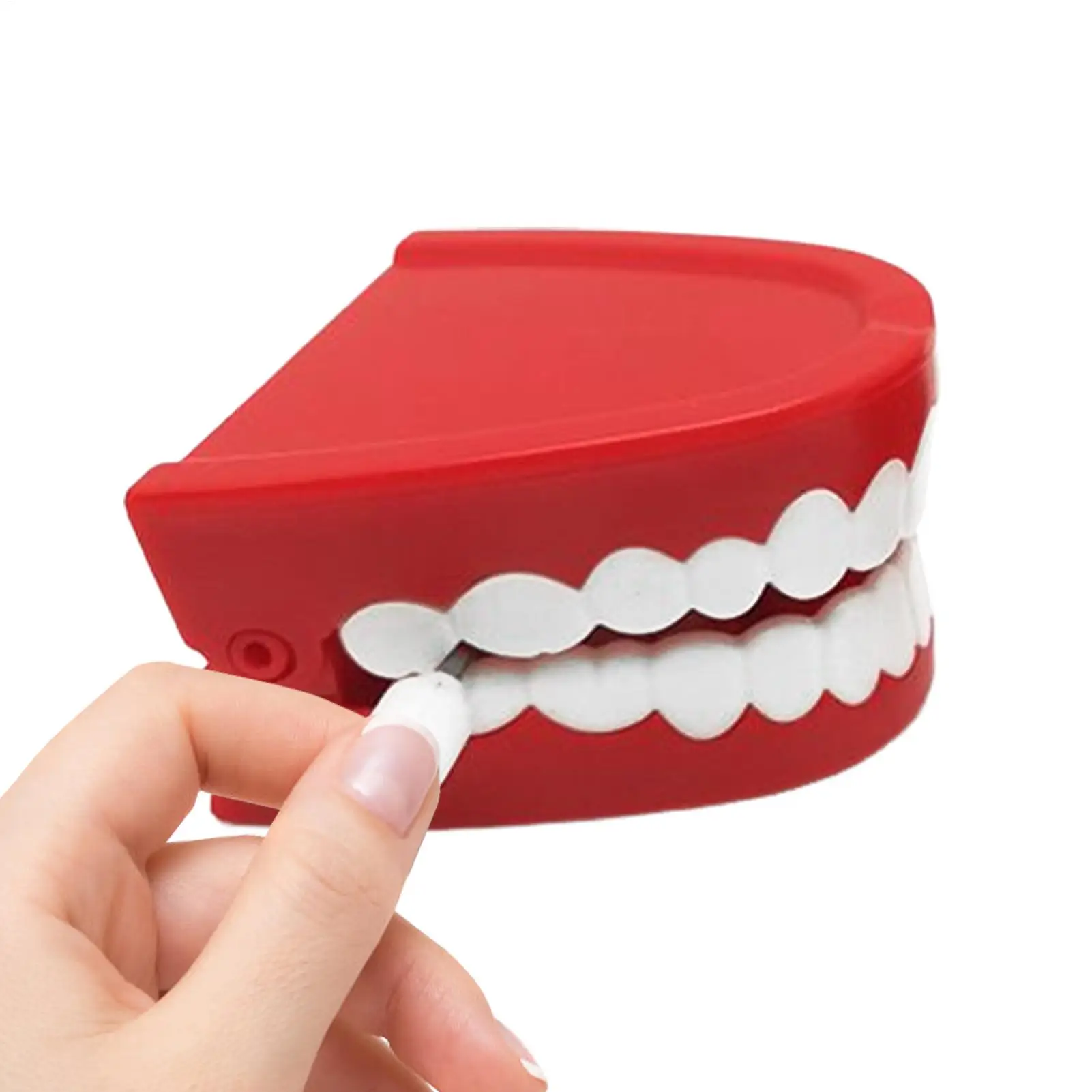 ABS Wind Up Teeth Chattering Toy Stress Relief Gag Party Favors Dentures Joke Toys for Kids Children Family Friends Adults Boys