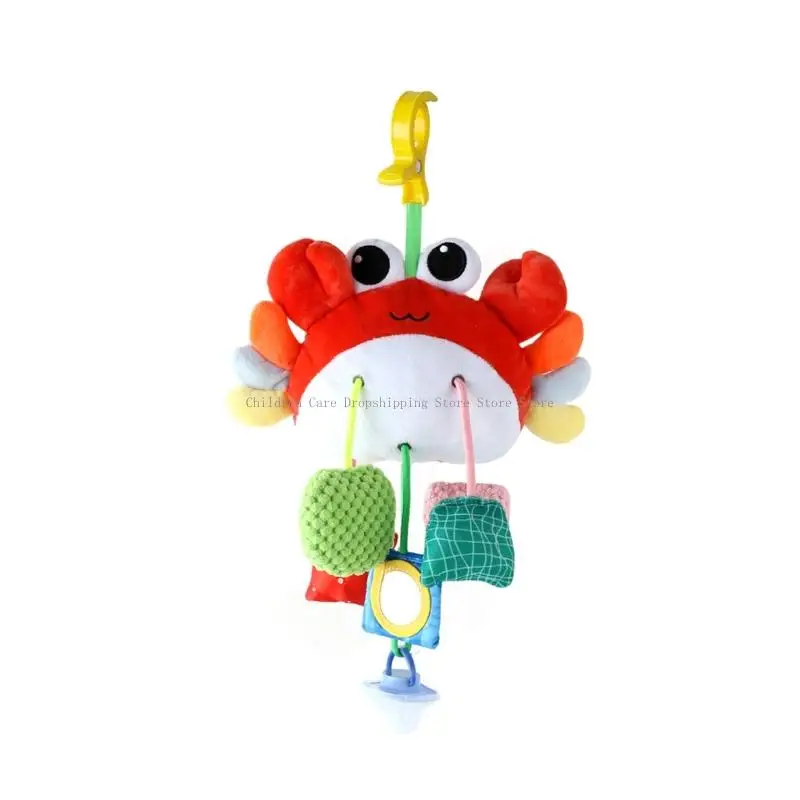 Musical Mobile Cartoon Racet Hanging Toy for Baby Bed Poustre