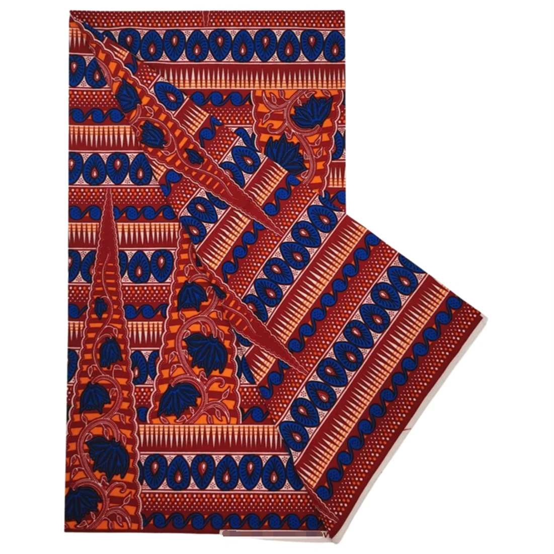 African Wax Fabric Veritable Wax Nigerian Ankara Block Prints Batik Fabric Dutch  Pagne 100% Cotton For Sewing