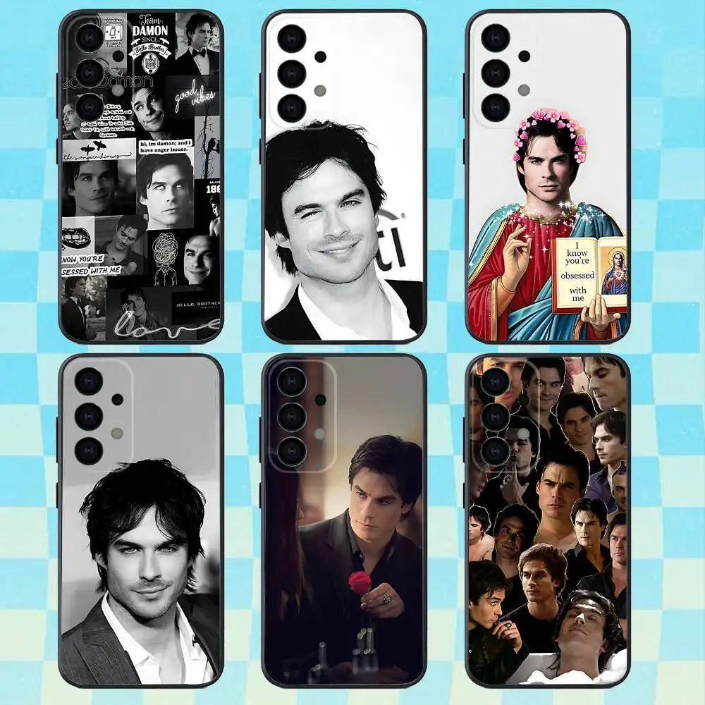 

D-Damon Salvatore Phone Case For Samsung Galaxy A73,31,32,72,41,53,52,71,22,5G,Note,J7,8,9 Soft Black Cover