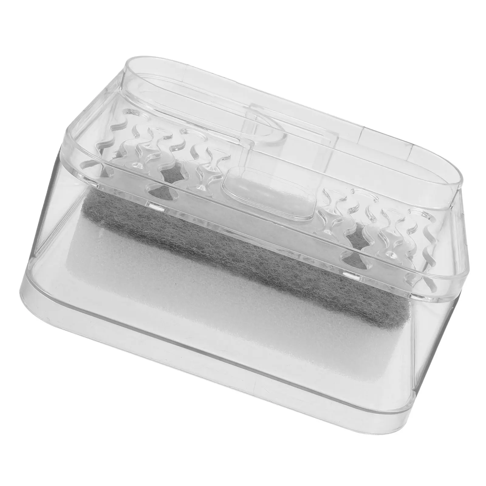 

Wall Mounted Soap Dish Black Sponge Holder Transparent Shower Kitchen Sink Accessories Bathroom Shelf Plastic Storage