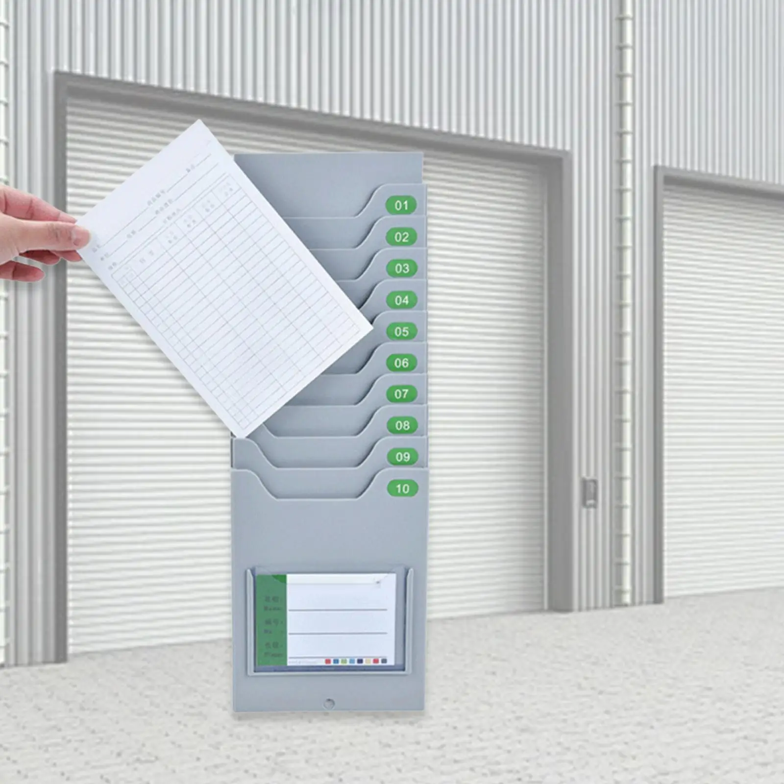 Tijdkaarten Rack Aanwezigheid Payroll Recorder voor Office Punch in Clock Out Time