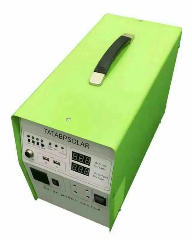 Solar lighting system Home off-grid 500 watt home solar generator with AC 220/110 volts and DC 12/5v output