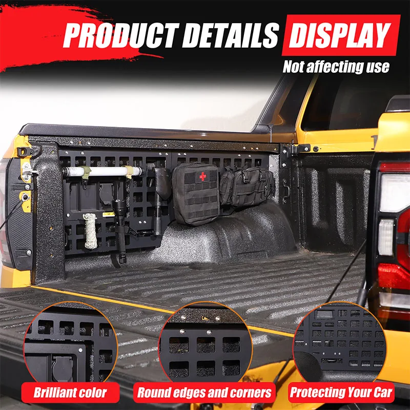 Aluminum Alloy Trunk Storage Rack for Ford Ranger Ranger 2023-2024 Car Expansion Package Rack Modification Accessories
