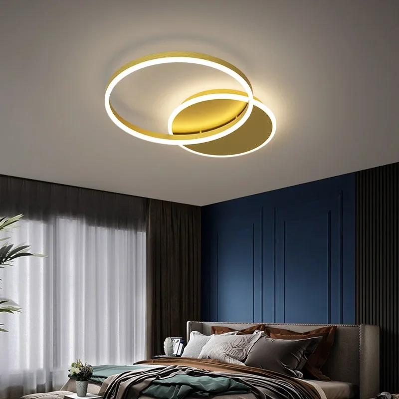 Moderna lampada da soffitto a LED per soggiorno sala da pranzo camera da letto Hotel lampadario in alluminio per interni decorazioni per la casa apparecchio di illuminazione lustro