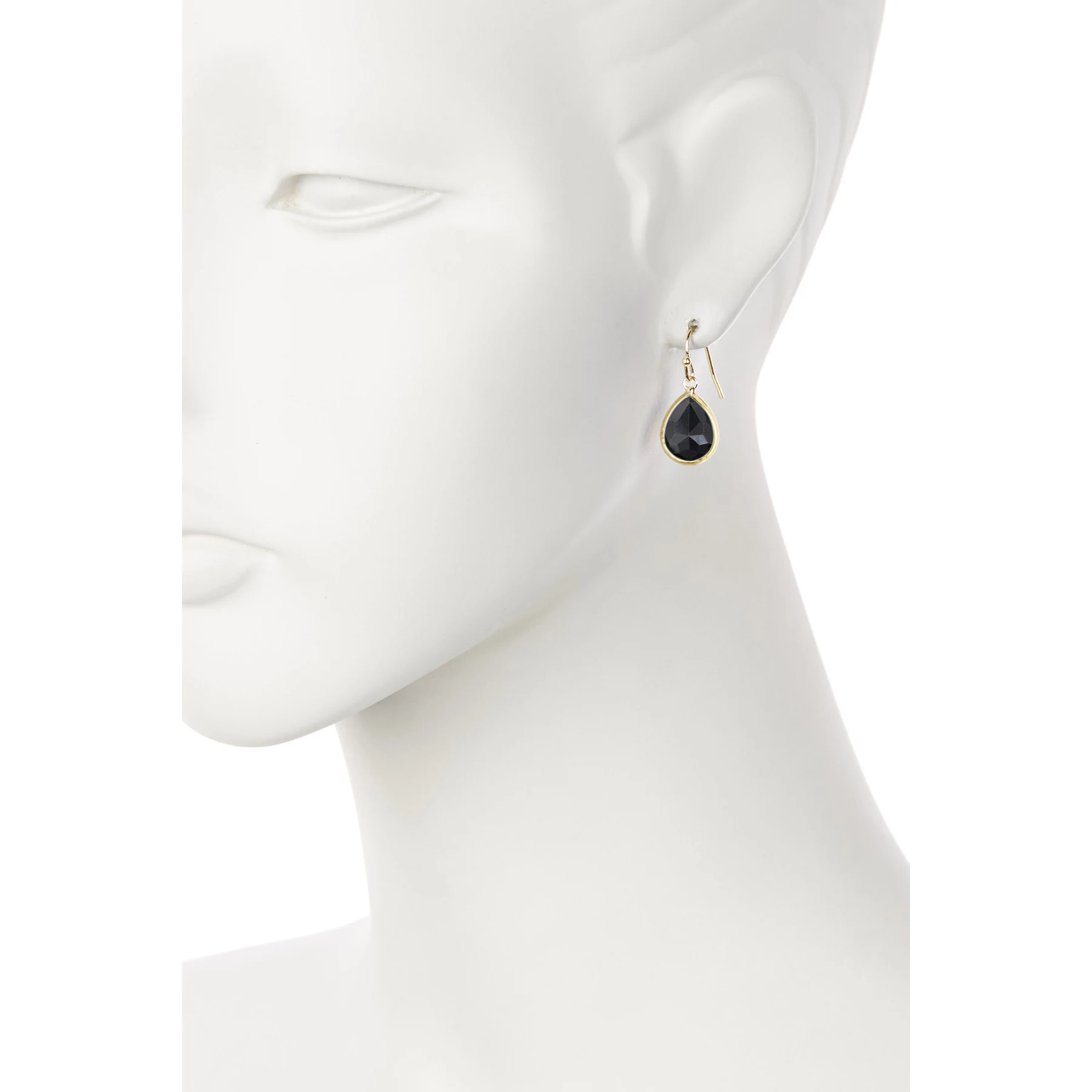 Hematite Fancy Cut Teardrop Earrings Gemstone Earrings For Women