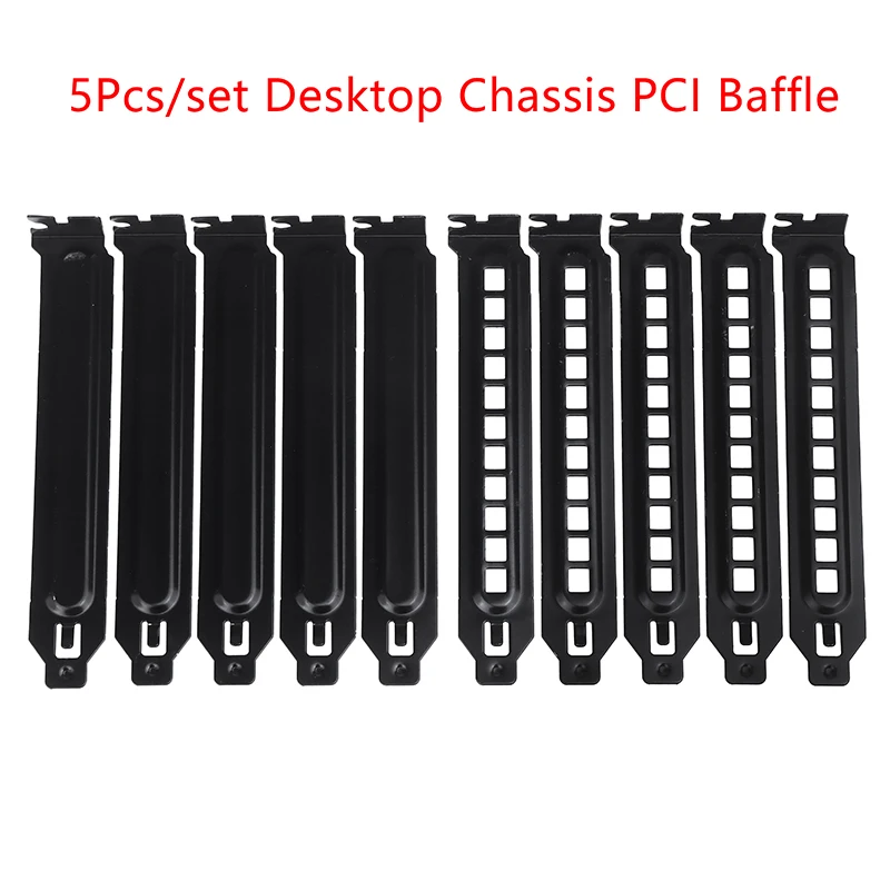 5Pcs Desktop Chassis PCI Baffle Dust Protection Expansion Slot Cover Plate Dust Bezel For Computer PC Case