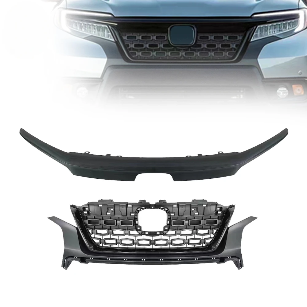 OEM 71121-tgs-ao USA Stil schwarz Chrom Kunststoff Auto Frontgrill für Honda Pass 2021 benutzer definierte