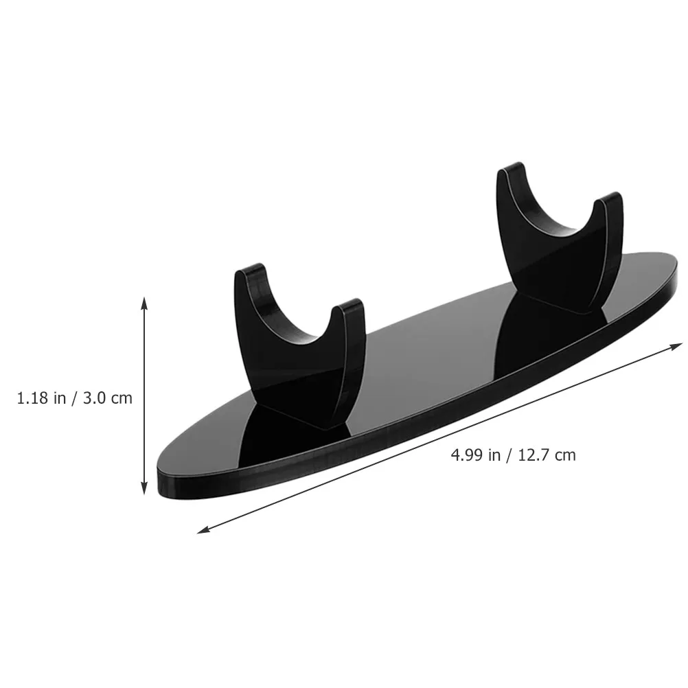 4Pcs Acrylic Acrylic Pen Display Rack Holder Organizer For Pen Organizer For Office Desk Artist Brush Holder Black