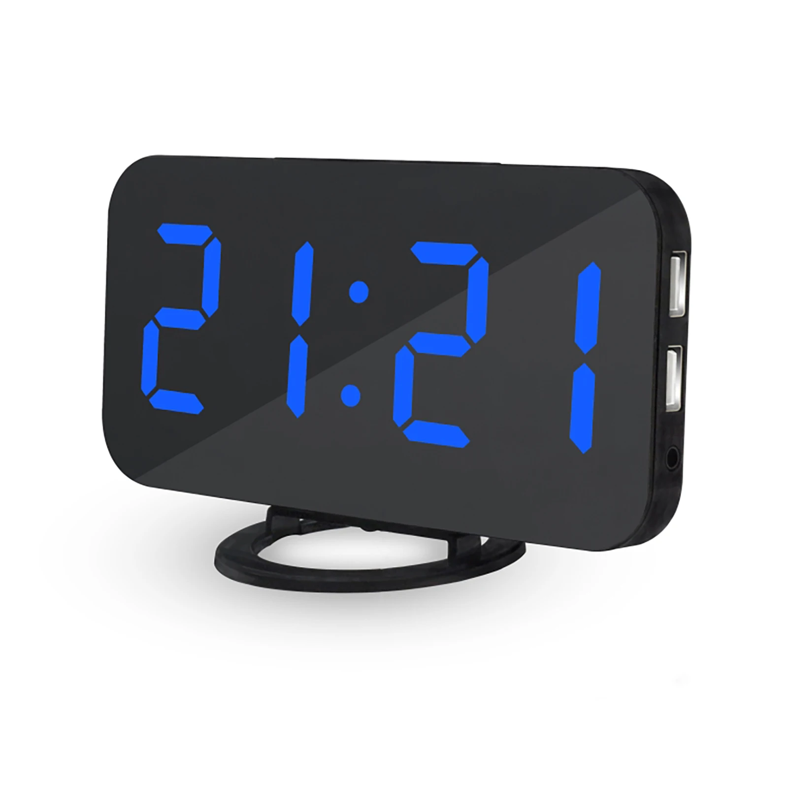 

Alarm Clock And Charger Dock 2 In 1 Digital Clock Can Charge Phone LED Display Mirror Snooze