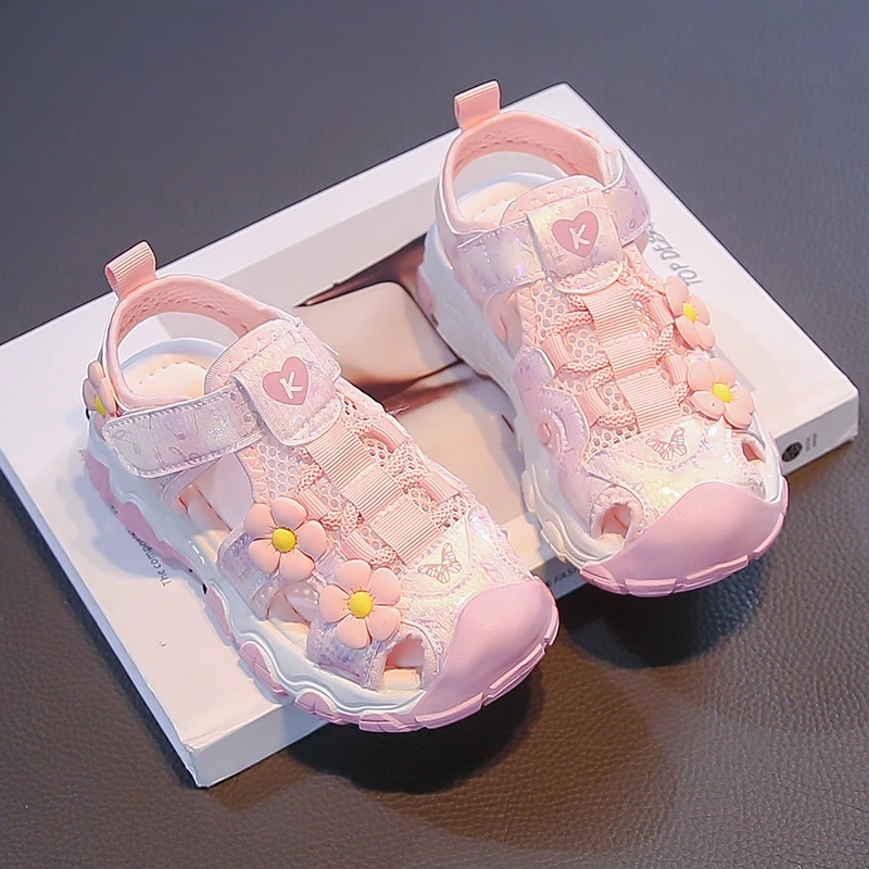 Little Girls Recycled Adventure Sandals 2026 New Summer Kid Platform Water Shoes Non-slip Comfort Versatile Chic Outdoor Hiking